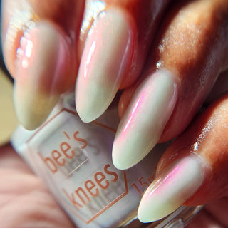 Image provided for Bee's Knees by a paid swatcher featuring the nail polish " Hope is a Difficult Thing to Kill "