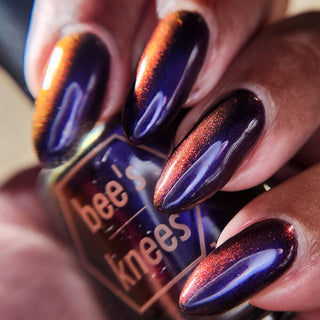 Image provided for Bee's Knees by a paid swatcher featuring the nail polish " Prince of Hearts "
