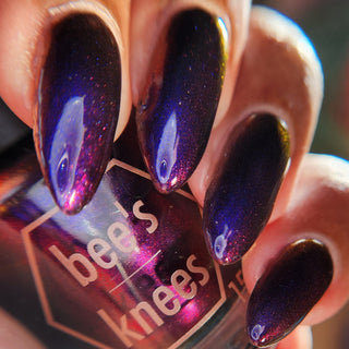Image provided for Bee's Knees by a paid swatcher featuring the nail polish " Prince of Hearts "