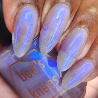 Image provided for Bee's Knees by a paid swatcher featuring the nail polish " I'm Your Motherf✨cking Executioner "