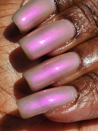 Image provided for Bee's Knees by a paid swatcher featuring the nail polish " Ghost Walker "