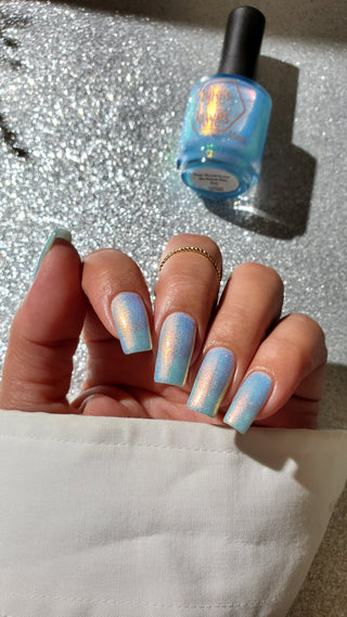 Image provided for Bee's Knees by a paid swatcher featuring the nail polish " They Would Know My Name One Day "