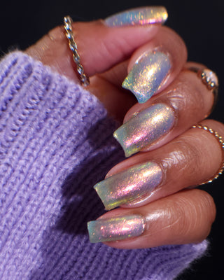 Image provided for Bee's Knees by a paid swatcher featuring the nail polish " They Would Know My Name One Day "