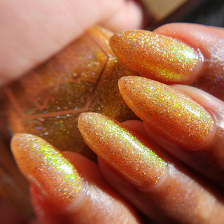 Image provided for Bee's Knees by a paid swatcher featuring the nail polish " The Golden Path "