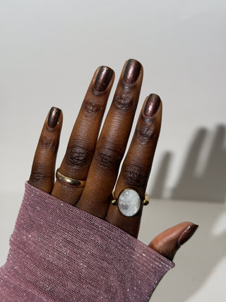 Image provided for Bee's Knees by a paid swatcher featuring the nail polish " Tend the Flames "