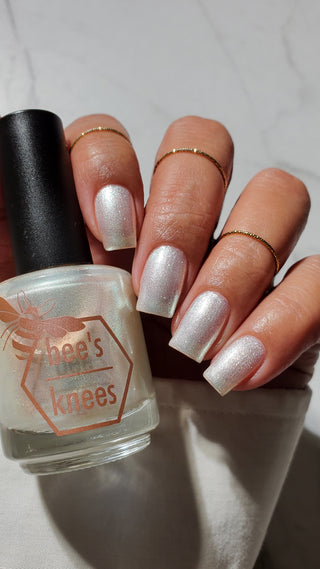 Image provided for Bee's Knees by a paid swatcher featuring the nail polish " Maman "