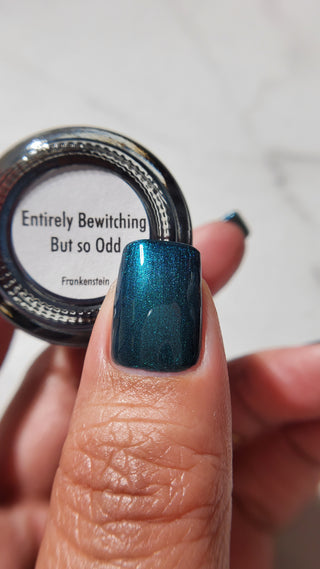 Image provided for Bee's Knees by a paid swatcher featuring the nail polish " Entirely Bewitching but so Odd "