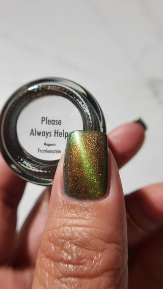 Image provided for Bee's Knees by a paid swatcher featuring the nail polish " Please Always Helps "