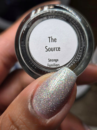 Image provided for Bee's Knees by a paid swatcher featuring the nail polish " The Source "