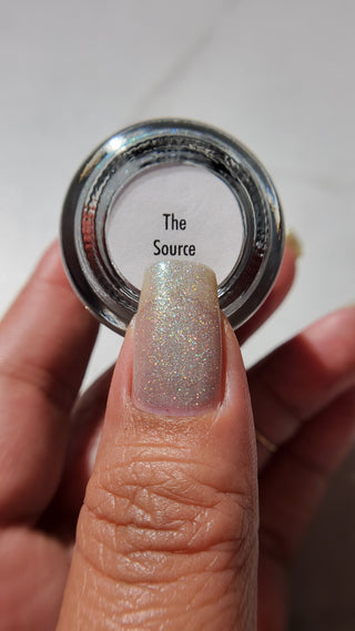 Image provided for Bee's Knees by a paid swatcher featuring the nail polish " The Source "