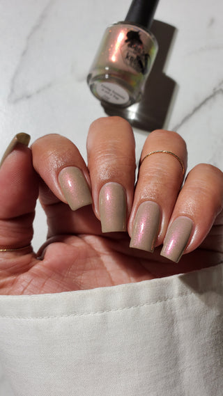 Image provided for Bee's Knees by a paid swatcher featuring the nail polish " Loving Someone is Not a Trap "