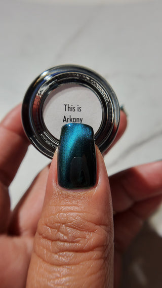 Image provided for Bee's Knees by a paid swatcher featuring the nail polish " This is Arkany "