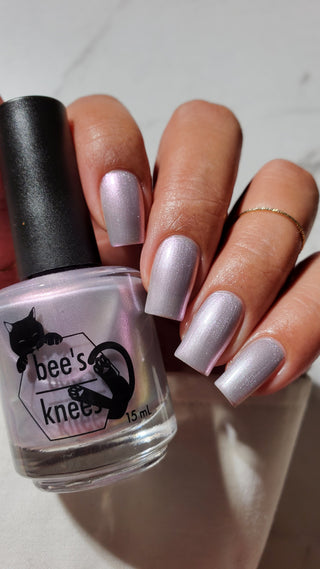 Image provided for Bee's Knees by a paid swatcher featuring the nail polish " My Little Miscreant "
