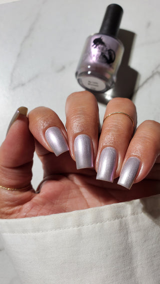 Image provided for Bee's Knees by a paid swatcher featuring the nail polish " My Little Miscreant "
