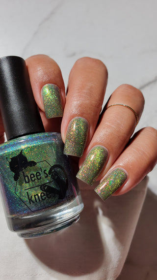 Image provided for Bee's Knees by a paid swatcher featuring the nail polish " Magiphilia "