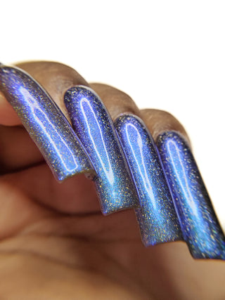 Image provided for Bee's Knees by a paid swatcher featuring the nail polish " Every Accusation is Always a Confession "