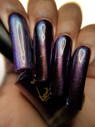 Image provided for Bee's Knees by a paid swatcher featuring the nail polish " Godstouched "