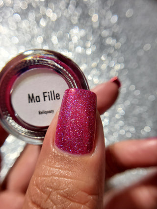 Image provided for Bee's Knees by a paid swatcher featuring the nail polish " Ma Fille "