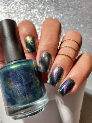 Image provided for Bee's Knees by a paid swatcher featuring the nail polish " That's Our Girl "