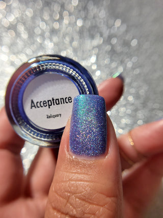Image provided for Bee's Knees by a paid swatcher featuring the nail polish " Acceptance "