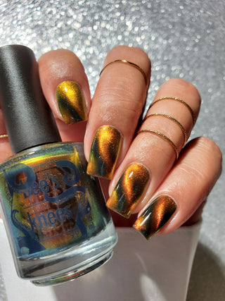 Image provided for Bee's Knees by a paid swatcher featuring the nail polish " Lease is Up "