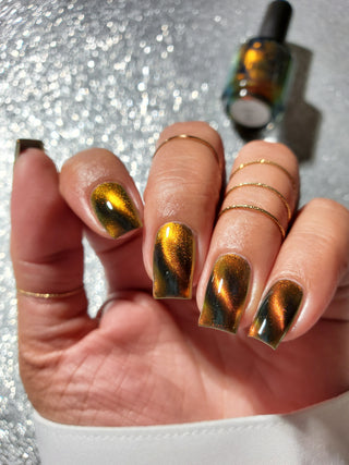 Image provided for Bee's Knees by a paid swatcher featuring the nail polish " Lease is Up "