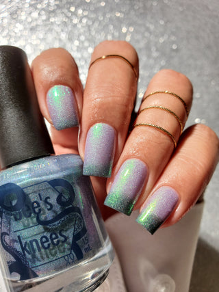 Image provided for Bee's Knees by a paid swatcher featuring the nail polish " Ascension "