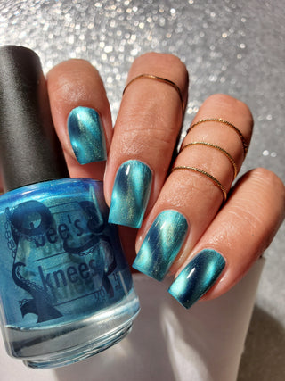 Image provided for Bee's Knees by a paid swatcher featuring the nail polish " I'm Tired of Starving "