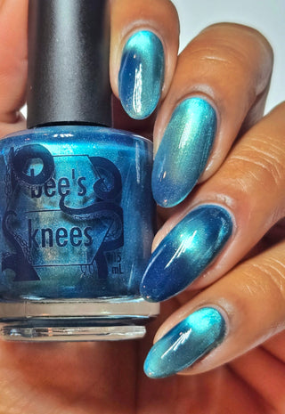 Image provided for Bee's Knees by a paid swatcher featuring the nail polish " I'm Tired of Starving "