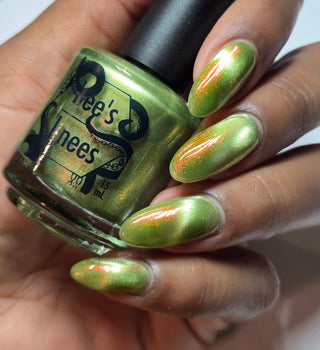 Image provided for Bee's Knees by a paid swatcher featuring the nail polish " This One is Declined "