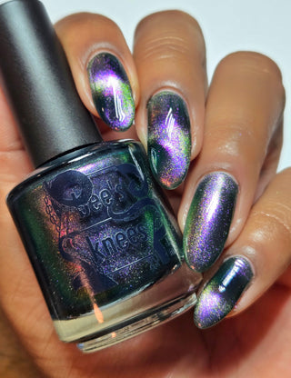 Image provided for Bee's Knees by a paid swatcher featuring the nail polish " That's Our Girl "