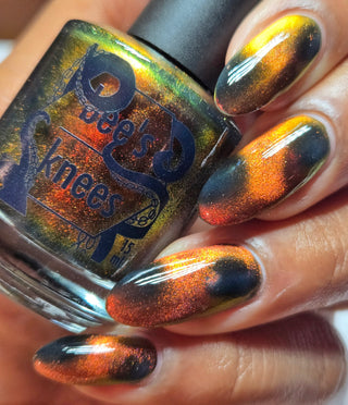 Image provided for Bee's Knees by a paid swatcher featuring the nail polish " Lease is Up "