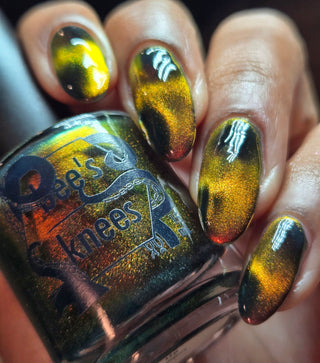 Image provided for Bee's Knees by a paid swatcher featuring the nail polish " Lease is Up "