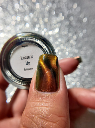 Image provided for Bee's Knees by a paid swatcher featuring the nail polish " Lease is Up "