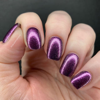 Image provided for Bee's Knees by a paid swatcher featuring the nail polish " Nevermore "