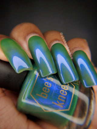 Image provided for Bee's Knees by a paid swatcher featuring the nail polish " I Have Been Crying Out to You From the Start "