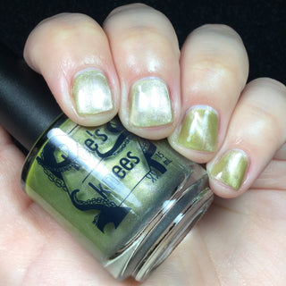 Image provided for Bee's Knees by a paid swatcher featuring the nail polish " Happy Tuesday "