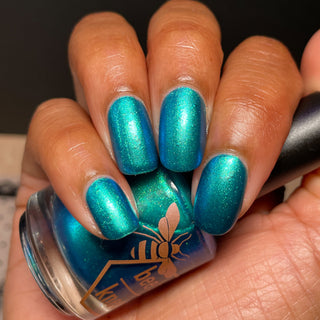 Image provided for Bee's Knees by a paid swatcher featuring the nail polish " Enchanted or Entitled? "