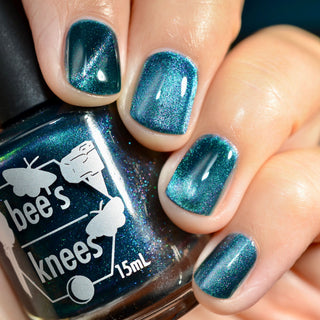 Image provided for Bee's Knees by a paid swatcher featuring the nail polish " Even Death Bears its Flowers "