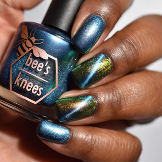 Image provided for Bee's Knees by a paid swatcher featuring the nail polish " I Will Change Your Destiny "