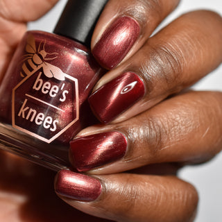 Image provided for Bee's Knees by a paid swatcher featuring the nail polish " Mother was Mine "