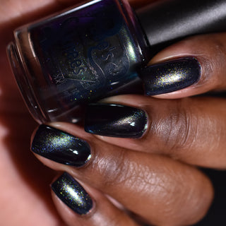 Image provided for Bee's Knees by a paid swatcher featuring the nail polish " An Insane F🦑cking Tentacle Sanctuary "