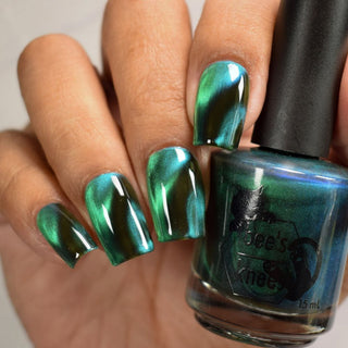 Image provided for Bee's Knees by a paid swatcher featuring the nail polish " This is Arkany "