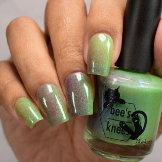 Image provided for Bee's Knees by a paid swatcher featuring the nail polish " I Really Liked Pudding "
