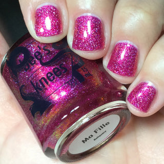 Image provided for Bee's Knees by a paid swatcher featuring the nail polish " Ma Fille "
