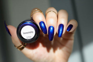 Image provided for Bee's Knees by a paid swatcher featuring the nail polish " Immortality "