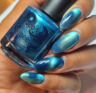 Image provided for Bee's Knees by a paid swatcher featuring the nail polish " I'm Tired of Starving "