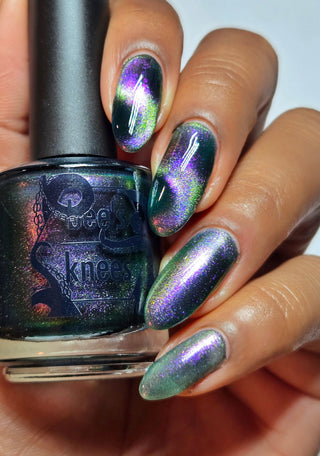 Image provided for Bee's Knees by a paid swatcher featuring the nail polish " That's Our Girl "