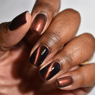 Image provided for Bee's Knees by a paid swatcher featuring the nail polish " That Word Means Everything to Him "