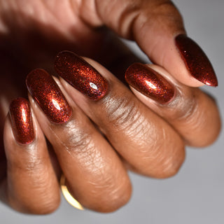 Image provided for Bee's Knees by a paid swatcher featuring the nail polish " Chained to the Desk "
